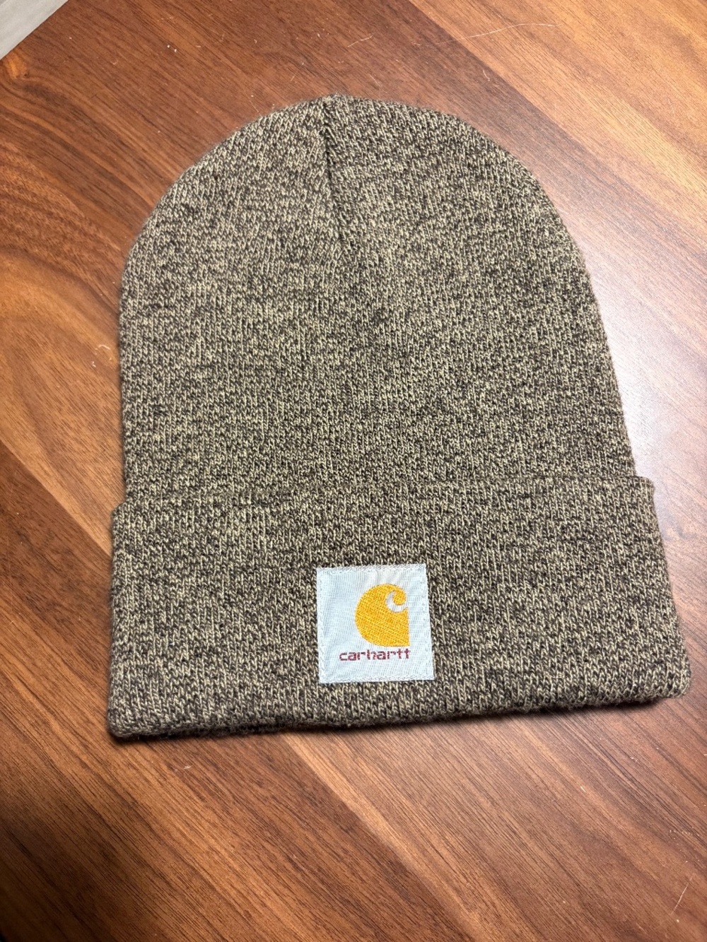 Carhartt brown knit beanie